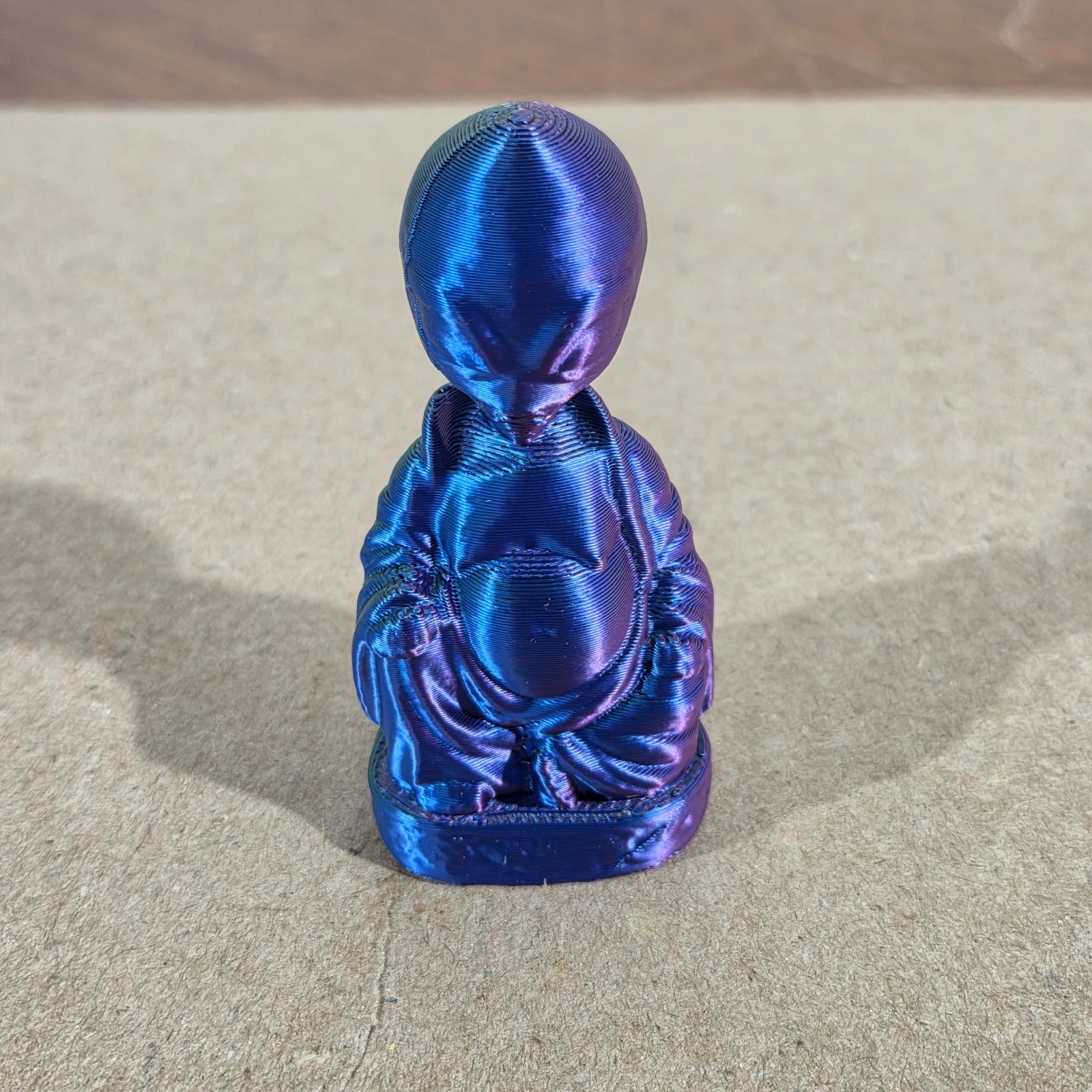 Alien Buddha Figurine 2" 3d printed plastic