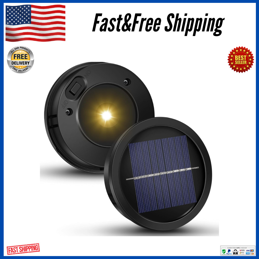 Replacement Solar Light Parts, 2 Pack Lights Replacement Top, Waterproof, 3.35in