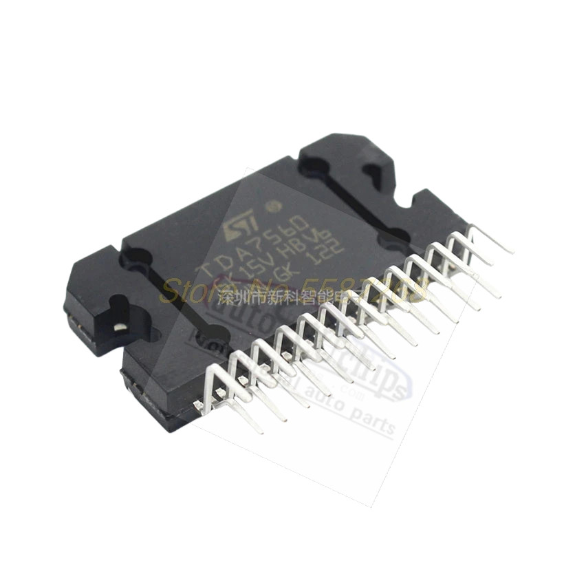 5pcs TDA7560 ZIP25 straight plug ZIP-25 80W x 4 @ 2 ohm car amplifier IC chips