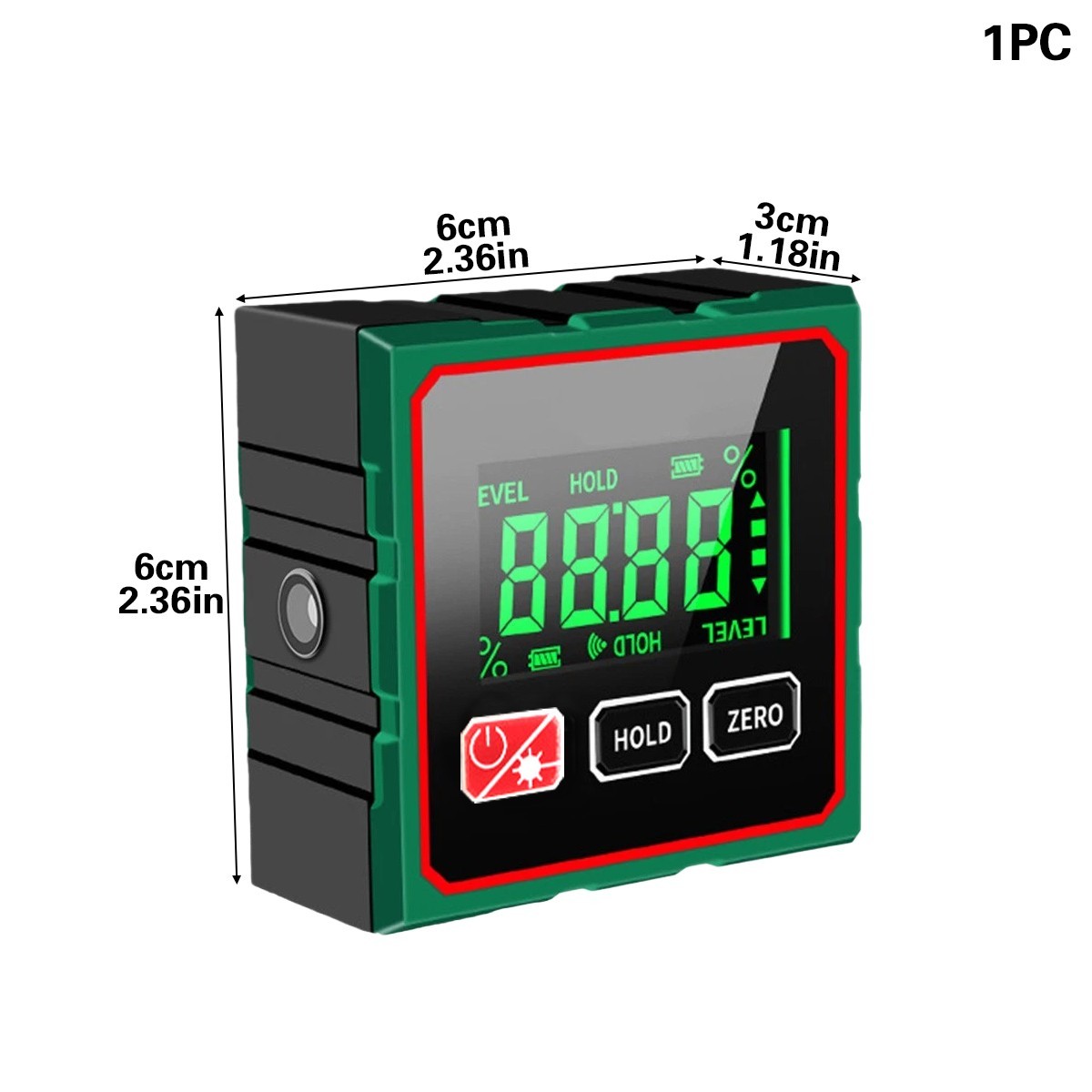 Digital Angle Finder W/ Laser Level Inclinometer Magnetic Angle Gauge Protractor