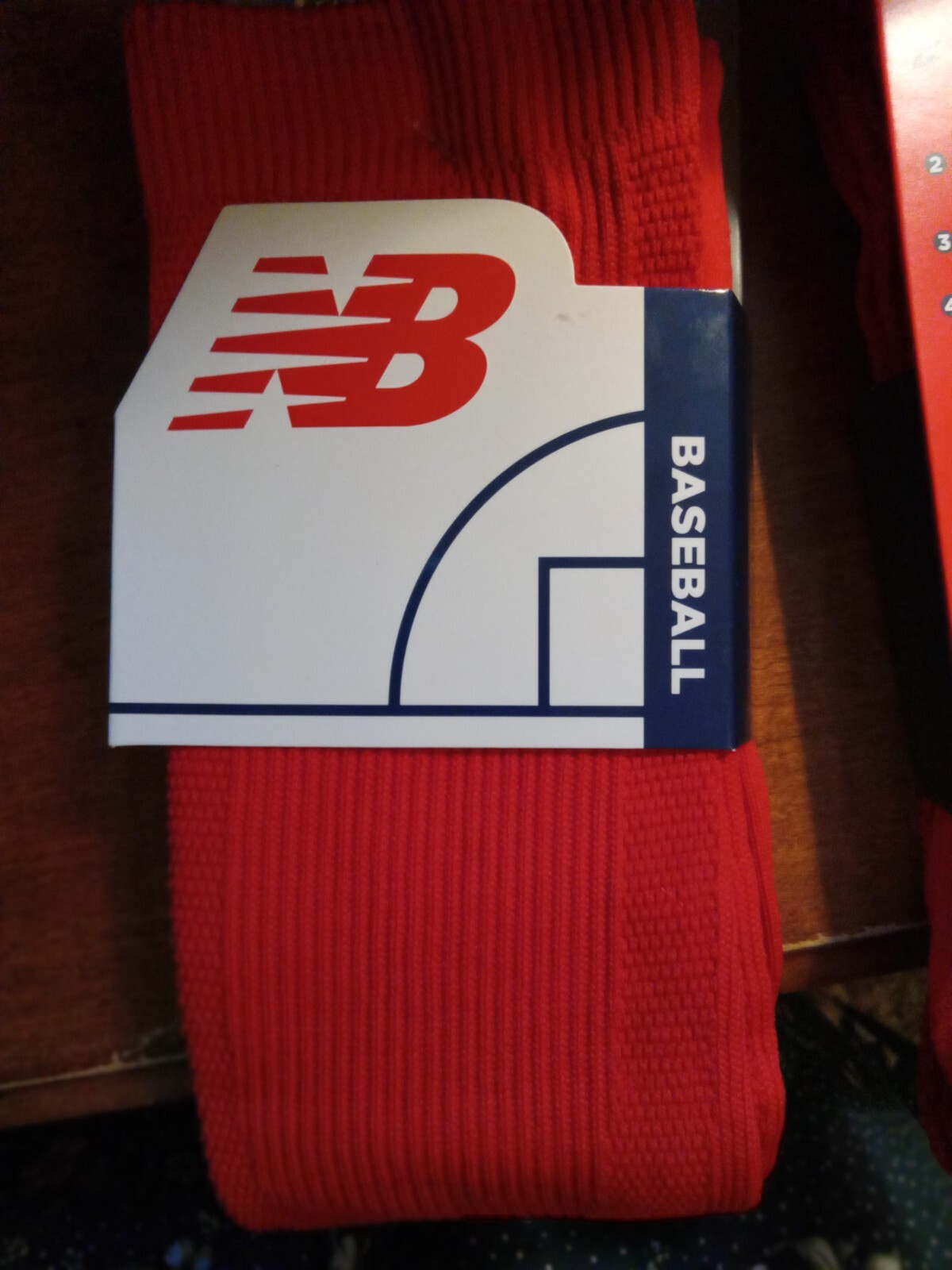 New Balance Men's Over the Calf Baseball Socks Red Large *New*