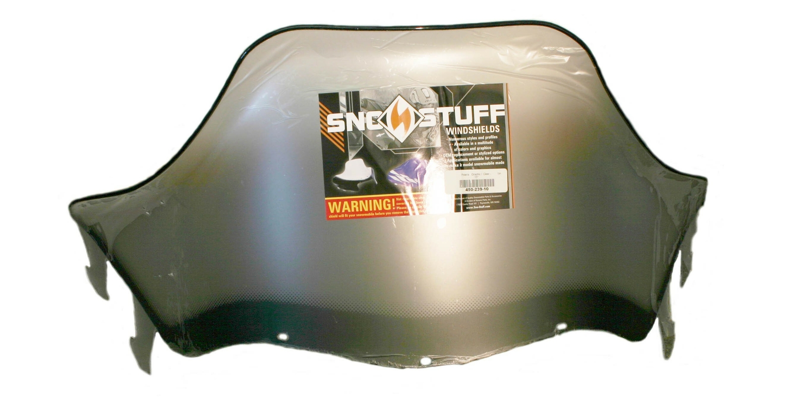 Polaris XCR 800, 1999, 15" Black Graphics on Clear Windshield