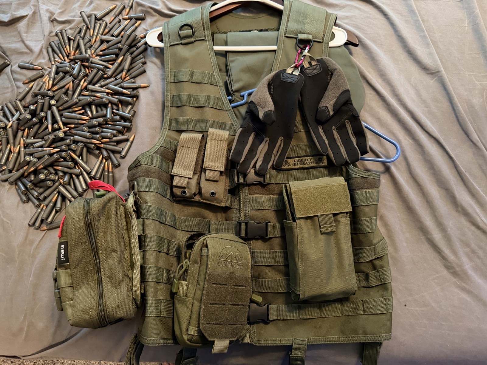 Taigear OD Green Fully Decked Out Molle Tactical Vest Men's / Adjustable