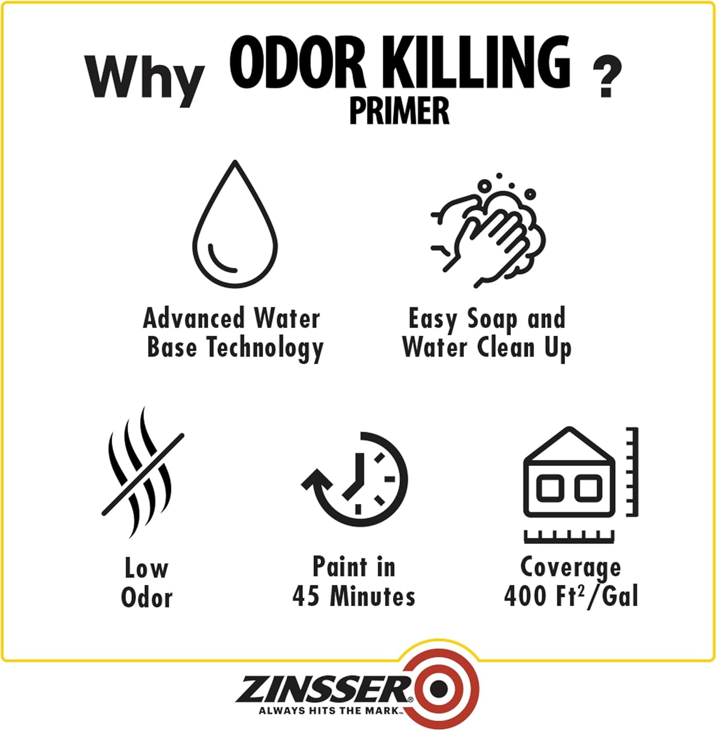 305928 Odor Killing Primer, Gallon, Clear