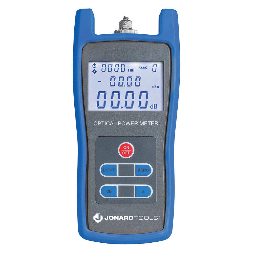 JONARD TOOLS FPM-50A Fiber Optic Power Meter,LCD Display 483K08