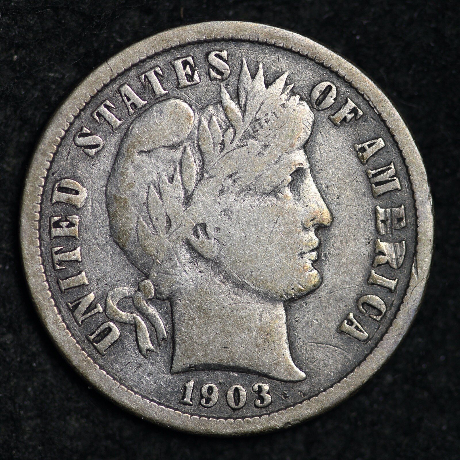 1903-O Barber Silver Dime CHOICE FINE FREE SHIPPING E242 JL