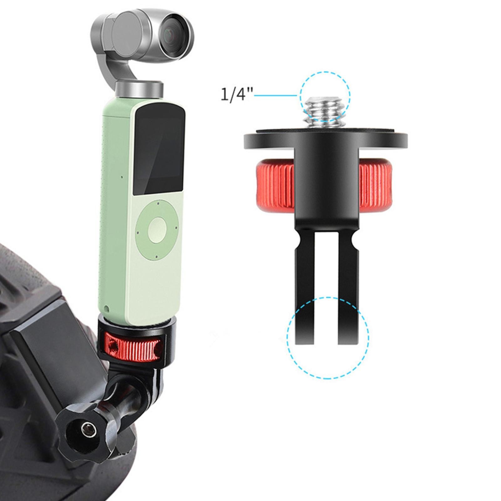 Universal 360°Rotating 1/4 Thread Aluminum Camera Adapter Tripod Mount Converter