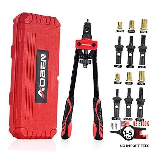 14" Rivet Nut Tool, Professional Hand Rivet Nut Setter 14" Rivet Nut Tool Kit