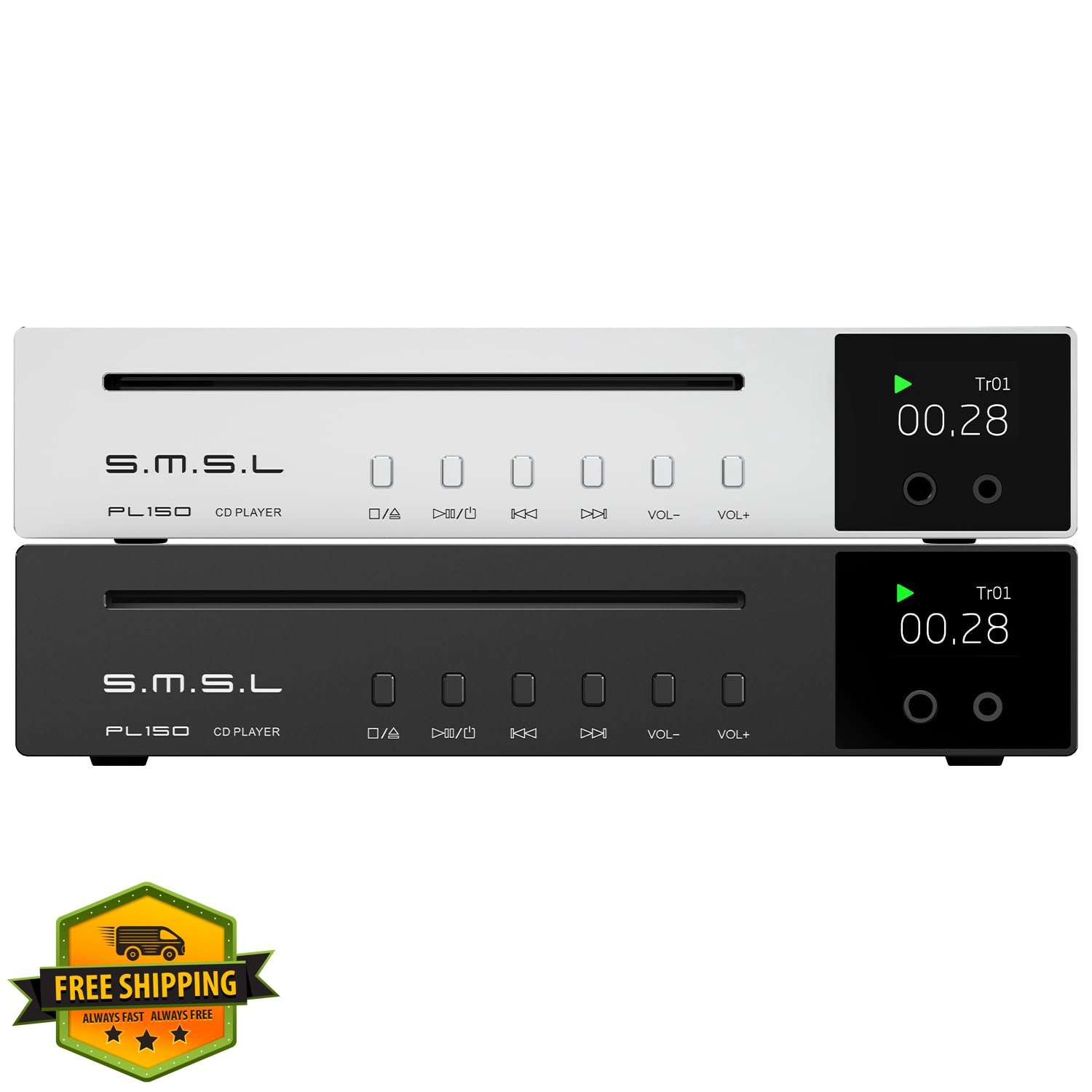 SMSL PL150 CD Player MP3 RCA Optical Coaxial CS43198
