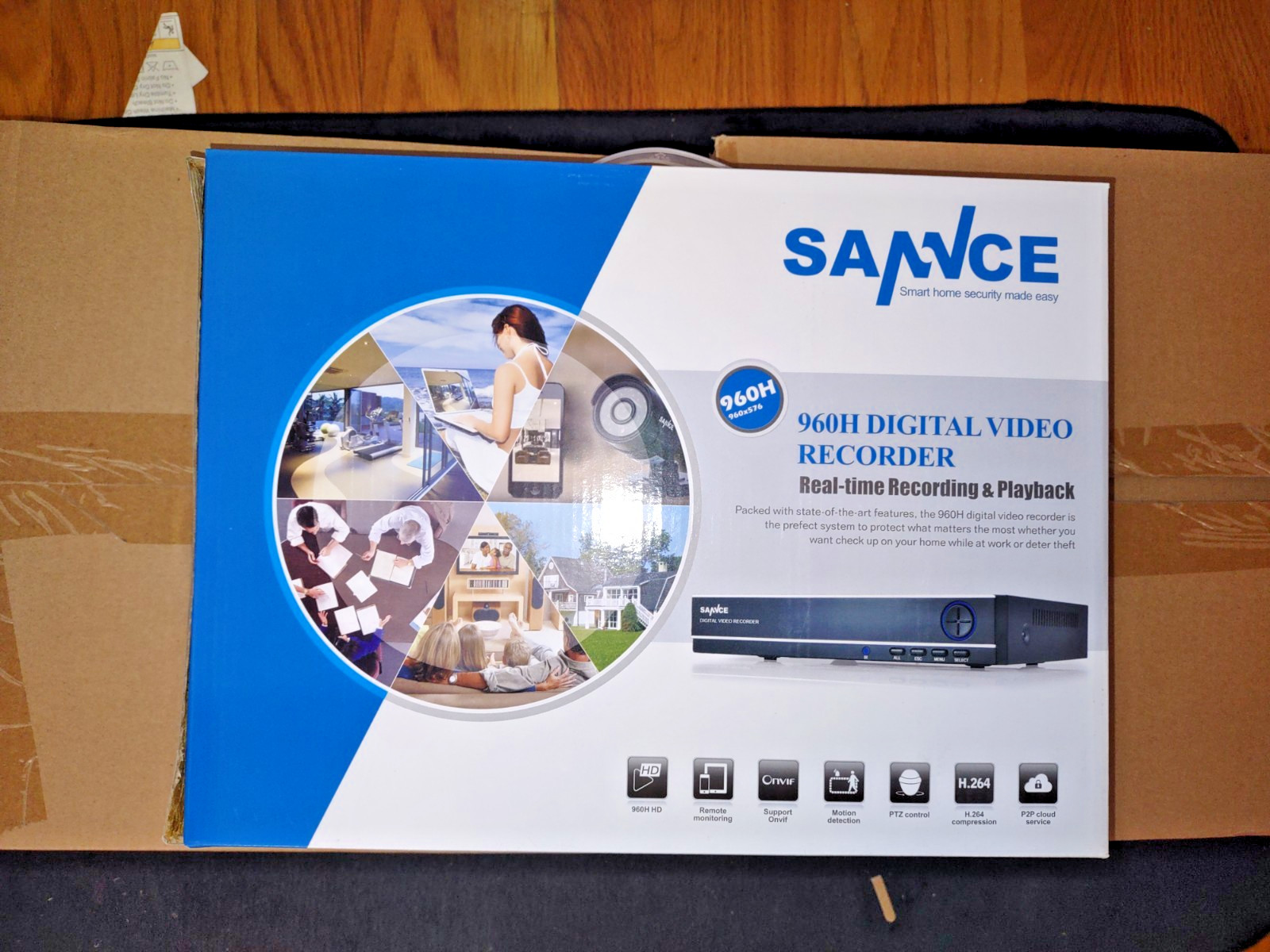 SANNCE HDMI 8CH 960H Network DVR 900TVL IR Outdoor CCTV Security Cameras System