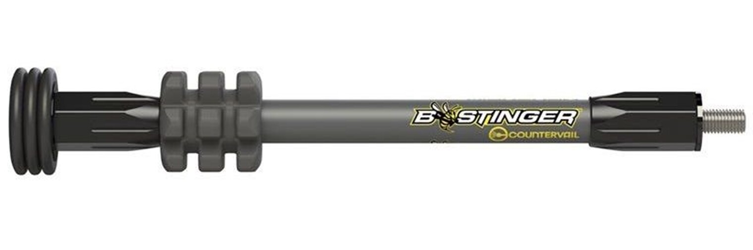 @NEW@ B-Stinger 6" MicroHex Stone Gray Stabilizer! bee compound bow MHX06GY