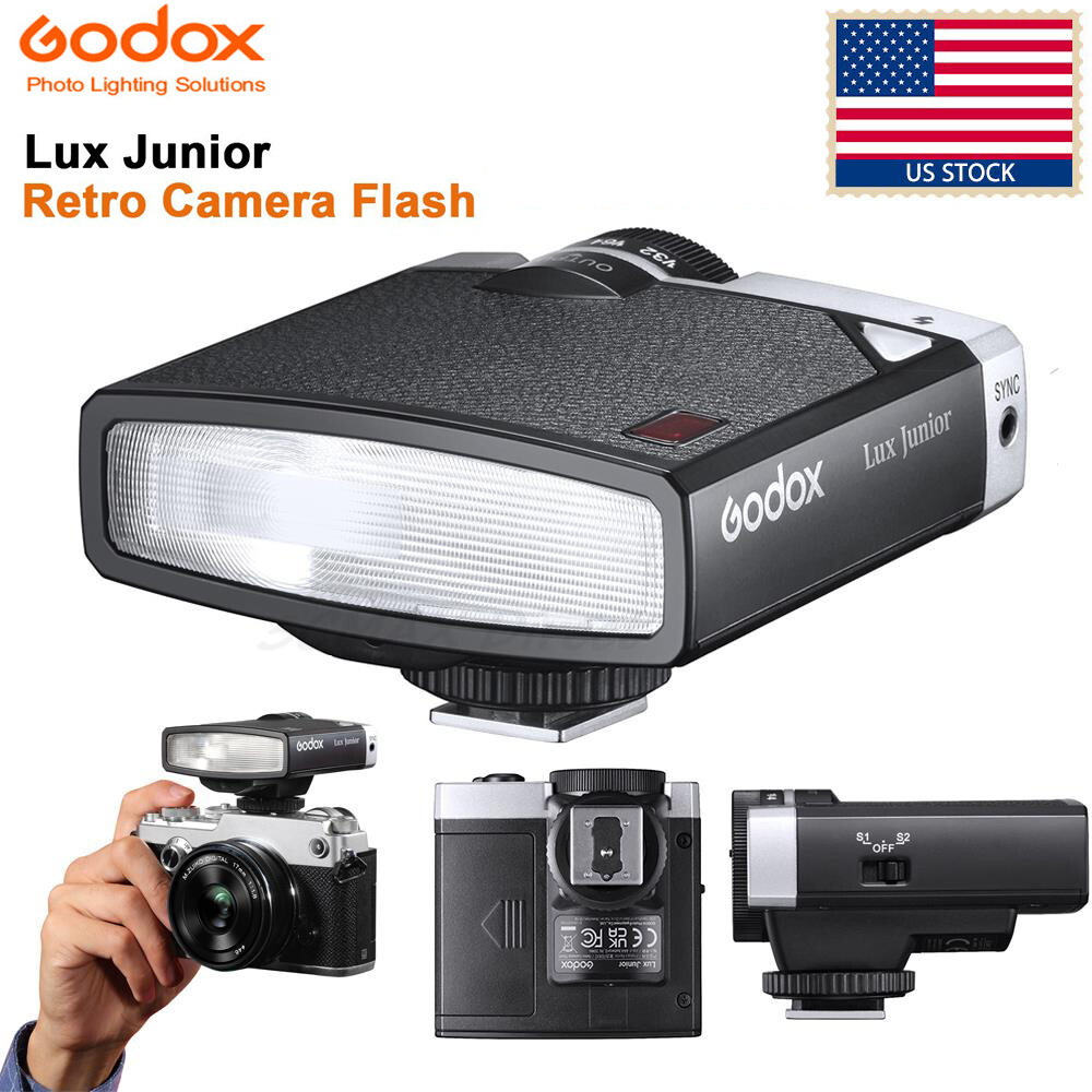 US Godox Lux Junior 6000K Flash Light Speedlite for Canon Nikon Sony Fuji Camera