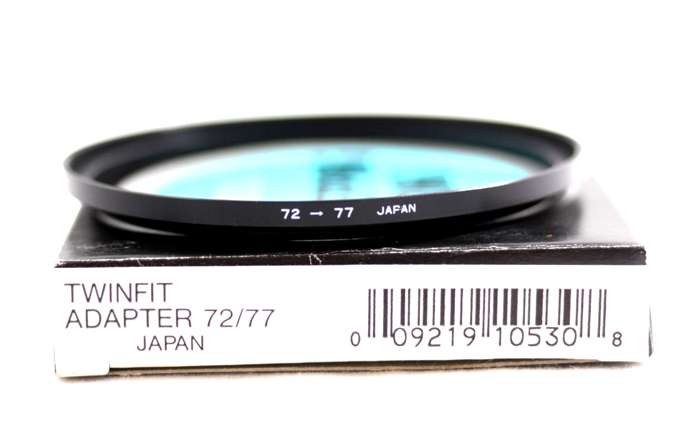 ROKUNAR 72-77MM TWINFIT ADAPTER STEP-UP CAMERA LENS FILTER RING (NEW)