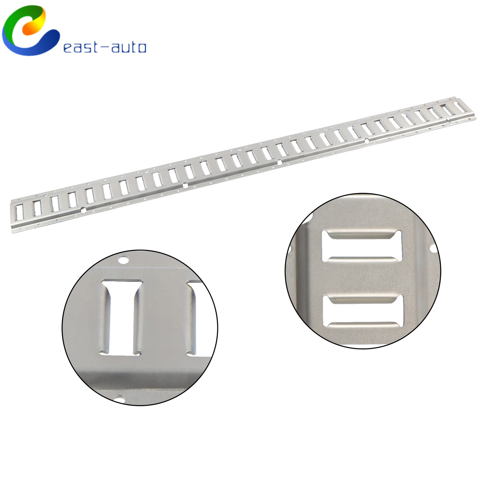 6 Pack 5' E Track Tie Down Rail Kit For Trailer Truck Van Galvanized Steel