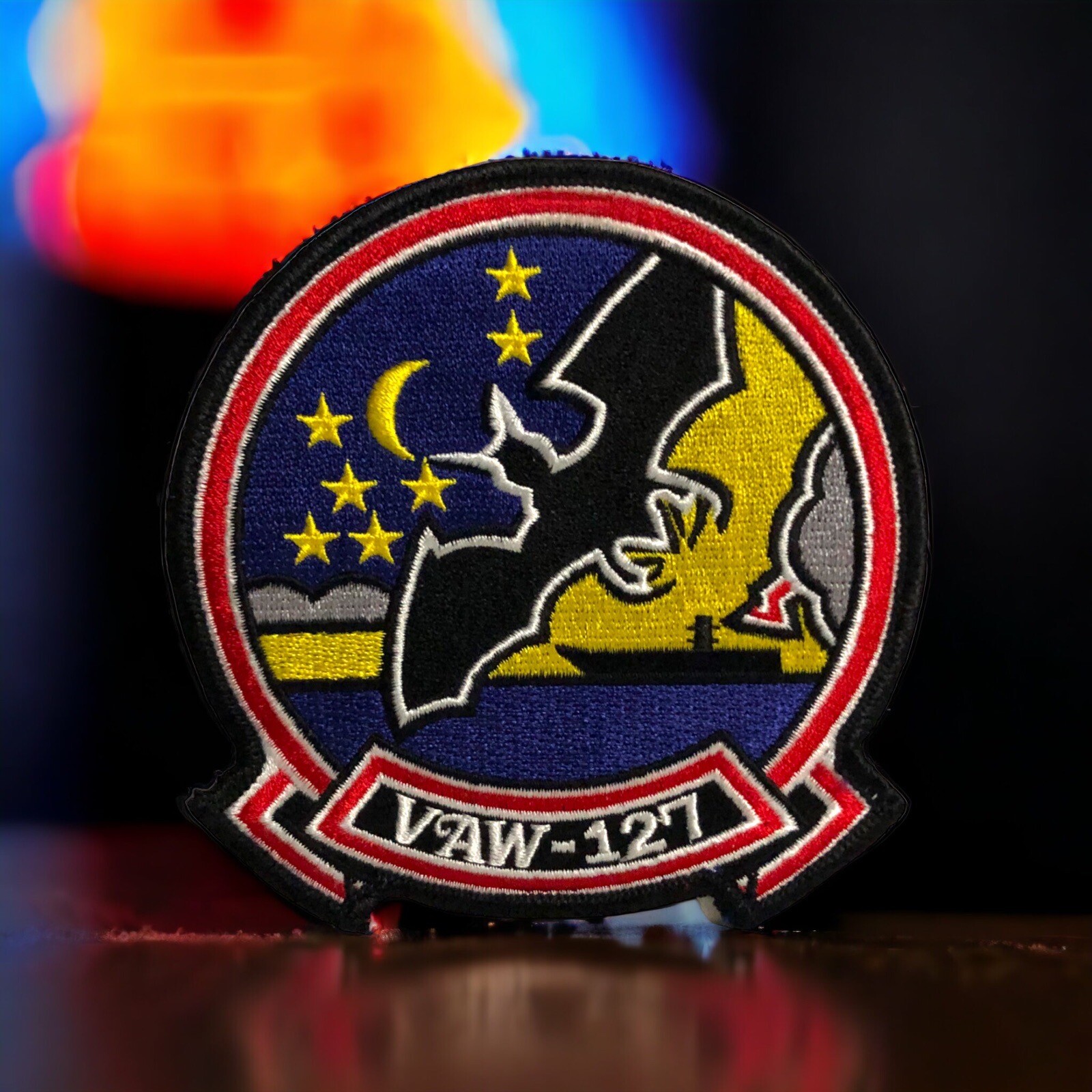 US Navy VAW-127 Seabats Carrier Airborne Early Warning Squadron Patch