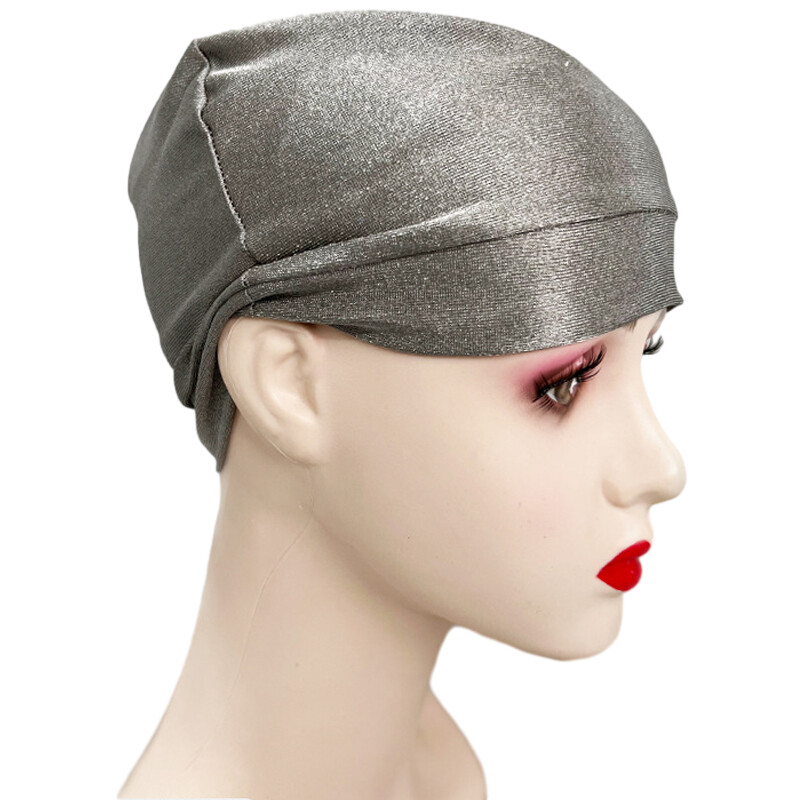 Anti Radiation Cap Silver fiber electromagnetic Wave Rfid Shielding EMF Liner