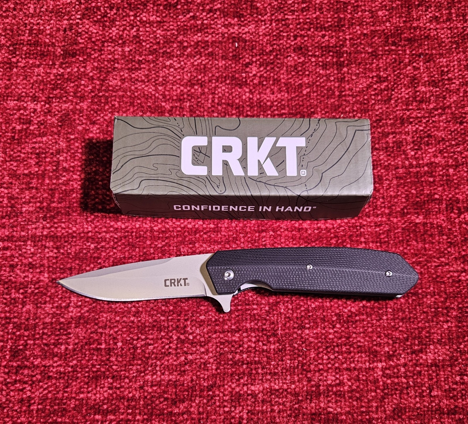 CRKT Maven 6920 Ball-Bearing Pivot PocketKnife Flip Open 3.7" Blade, G10 EDC New