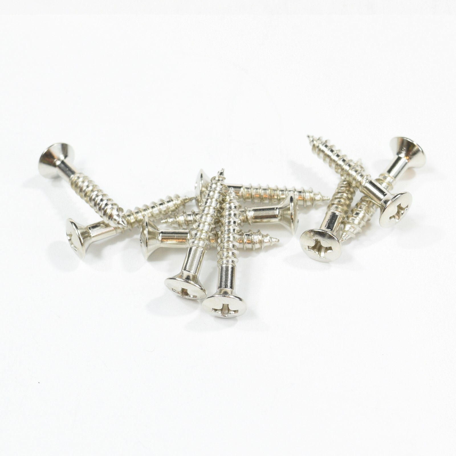 4mm x 25mm Nickel Steel Bridge and Amp Handle Screws Pack of 10
