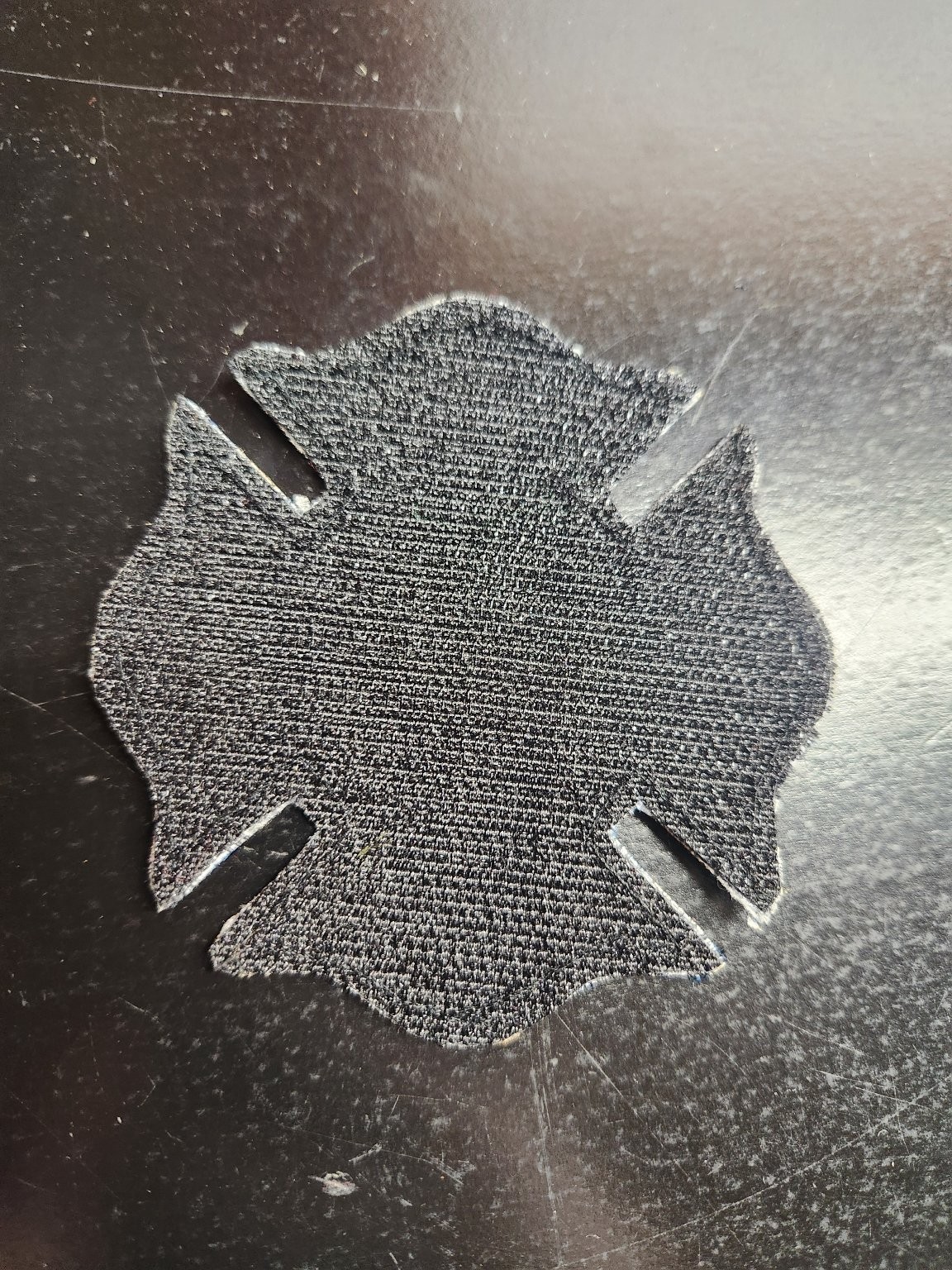 Afghan Firefighter Fire Department Patch Maltese Cross OEF Hook Loop