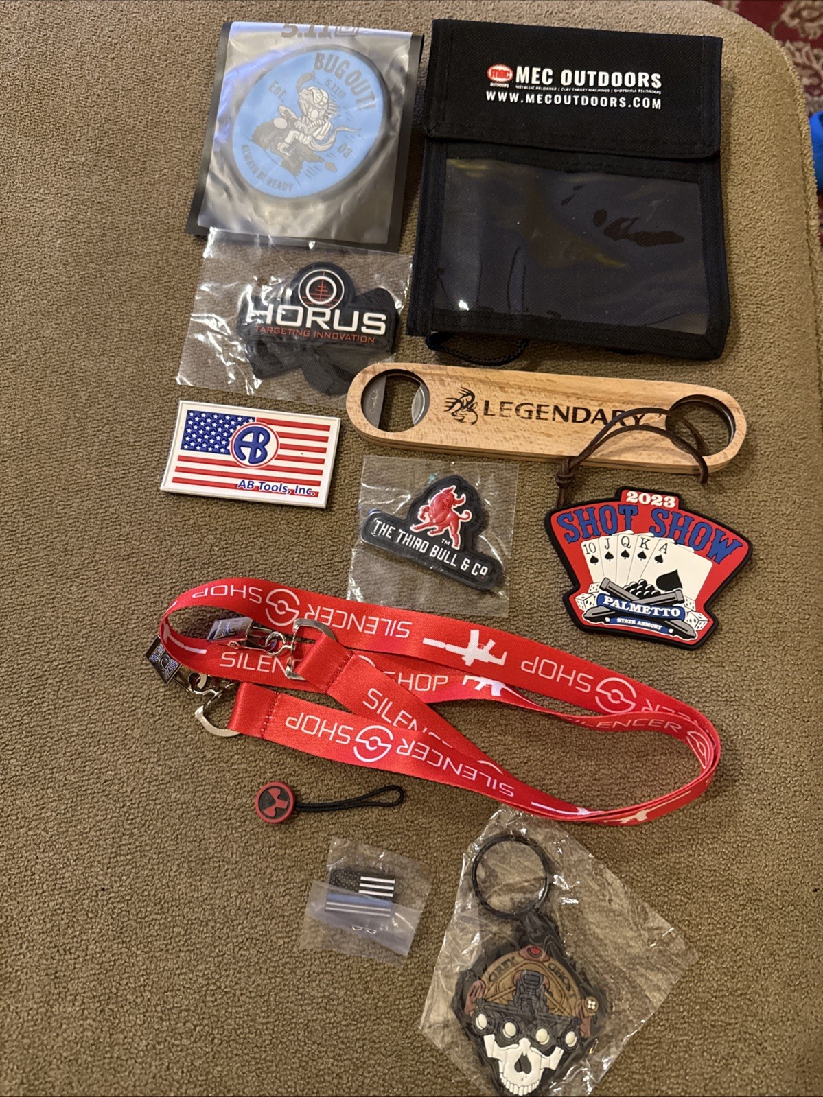 Lot Of 11 Shot Show Las Vegas 2022-2025 Mixed Swag-Magpul, Grey Ghost ++ (#20)