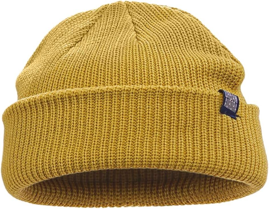 CLAPE Winter Beanie Stylish Knitted Fisherman Caps Soft One Size, Kh33-yellow