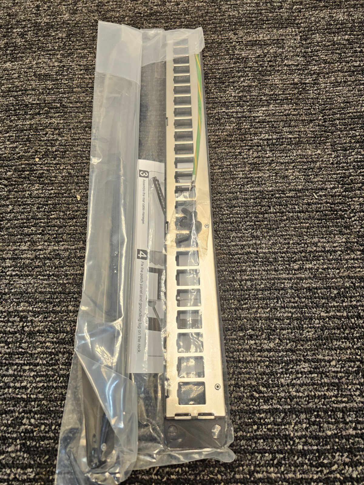 Wirepath WP-BPP-24 Rack Mount 24 Port Blank Patch Panel Black