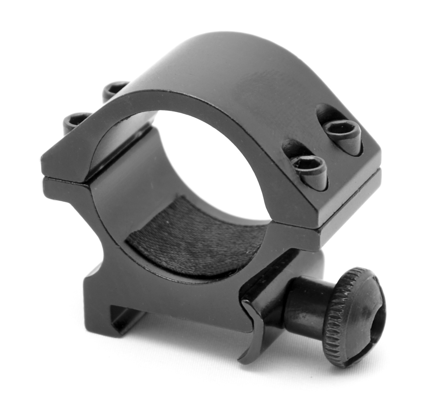 1" Flashlight Ring Mount Low Profile Picatinny 7/8 Weaver