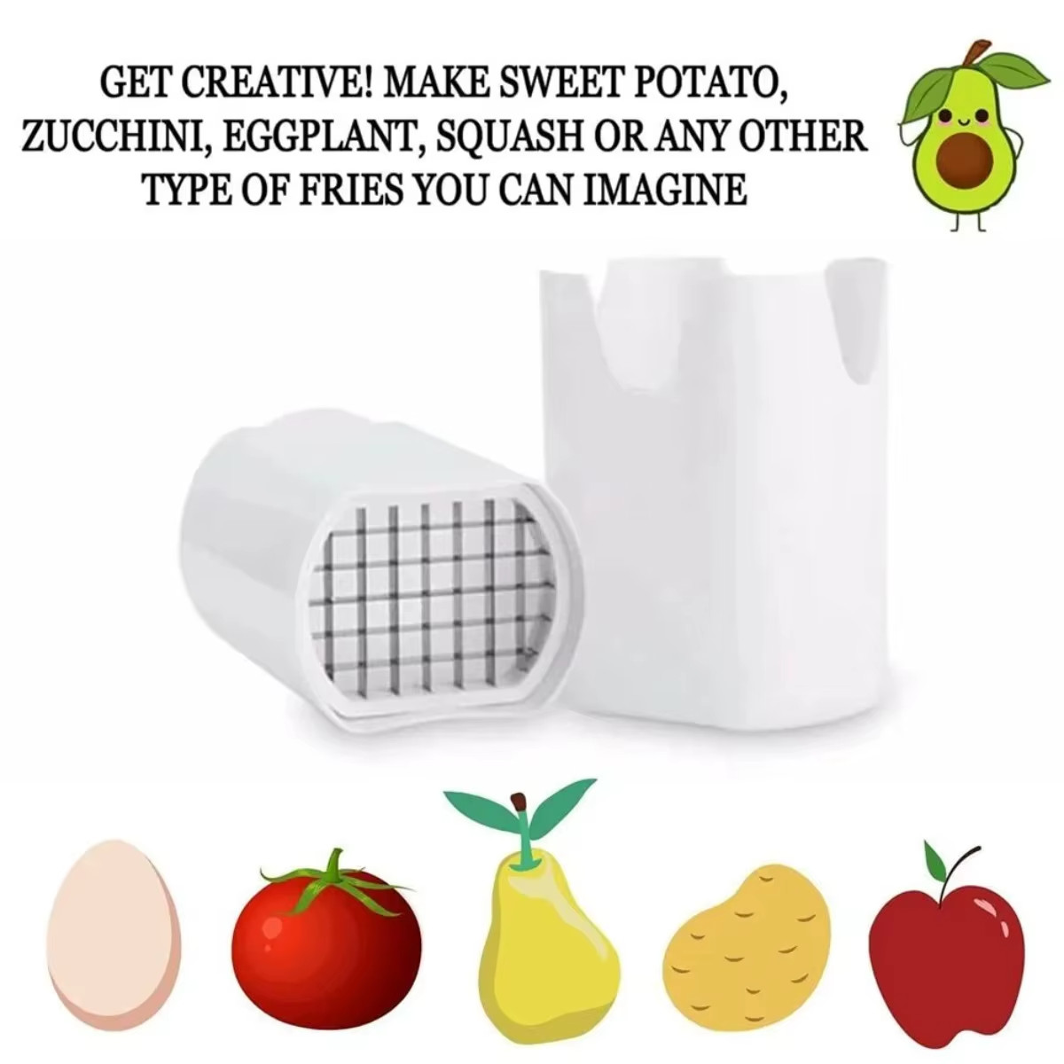 Potato Fries Cutter One Step French Fry Vegetable Fruit Slicer Kitchen Tools New