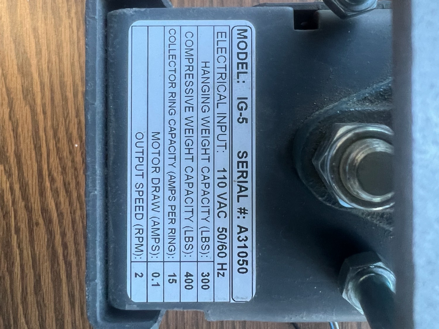 IG-5 Electromagnetic Clutch / Slip Ring Rotary Drive