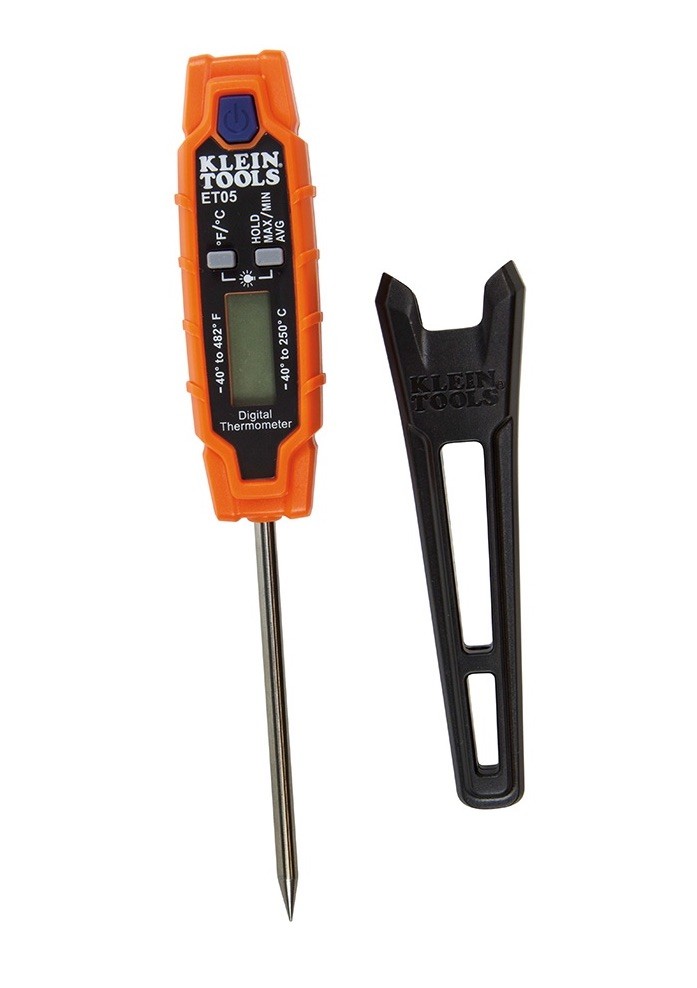 Klein Tools ET05 Digital Pocket Thermometer Temperature Probe