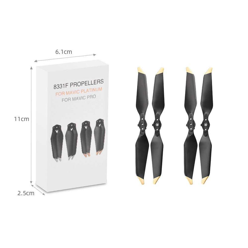 For DJI Mavic Pro Propeller Blade Noise Reducing Propeller 8331 Quick Detachable