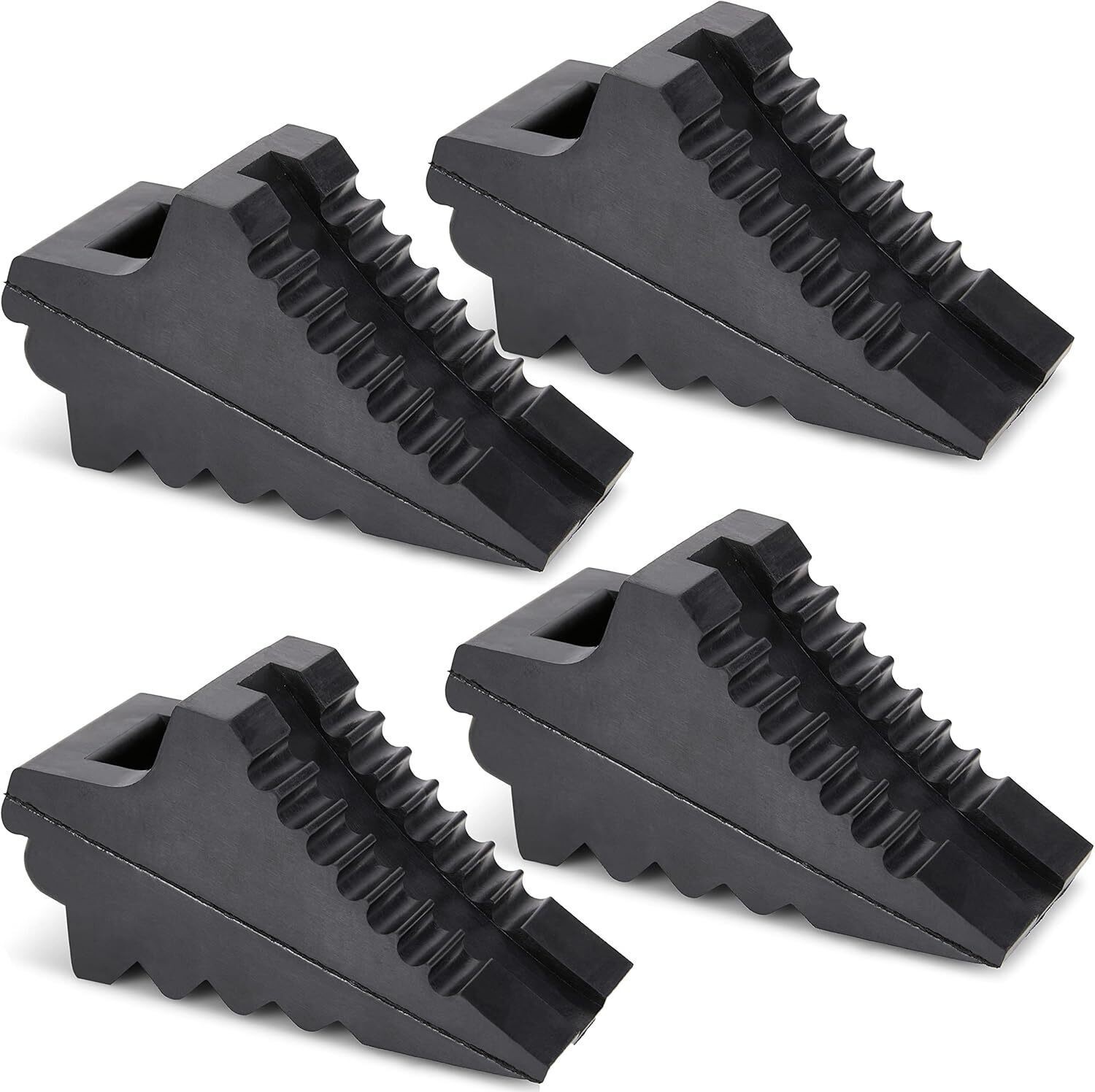 Wheel Chocks for Cars RVs Trucks Trailers and Vehicles G.V.W. up to 8T, 4 Pack