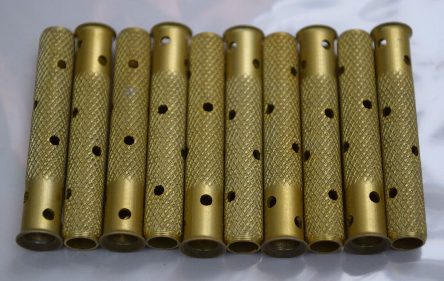 10x ATR-200-3125F, Panel Pins in Gold w/ Flare, Aluminum Alloy, NEW