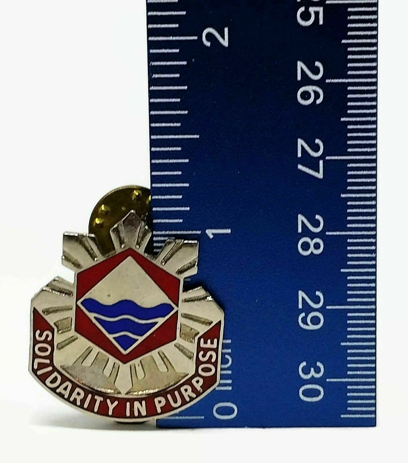 US Army 115th Engineer Group Solidarity in Purpose Military Lapel Pin