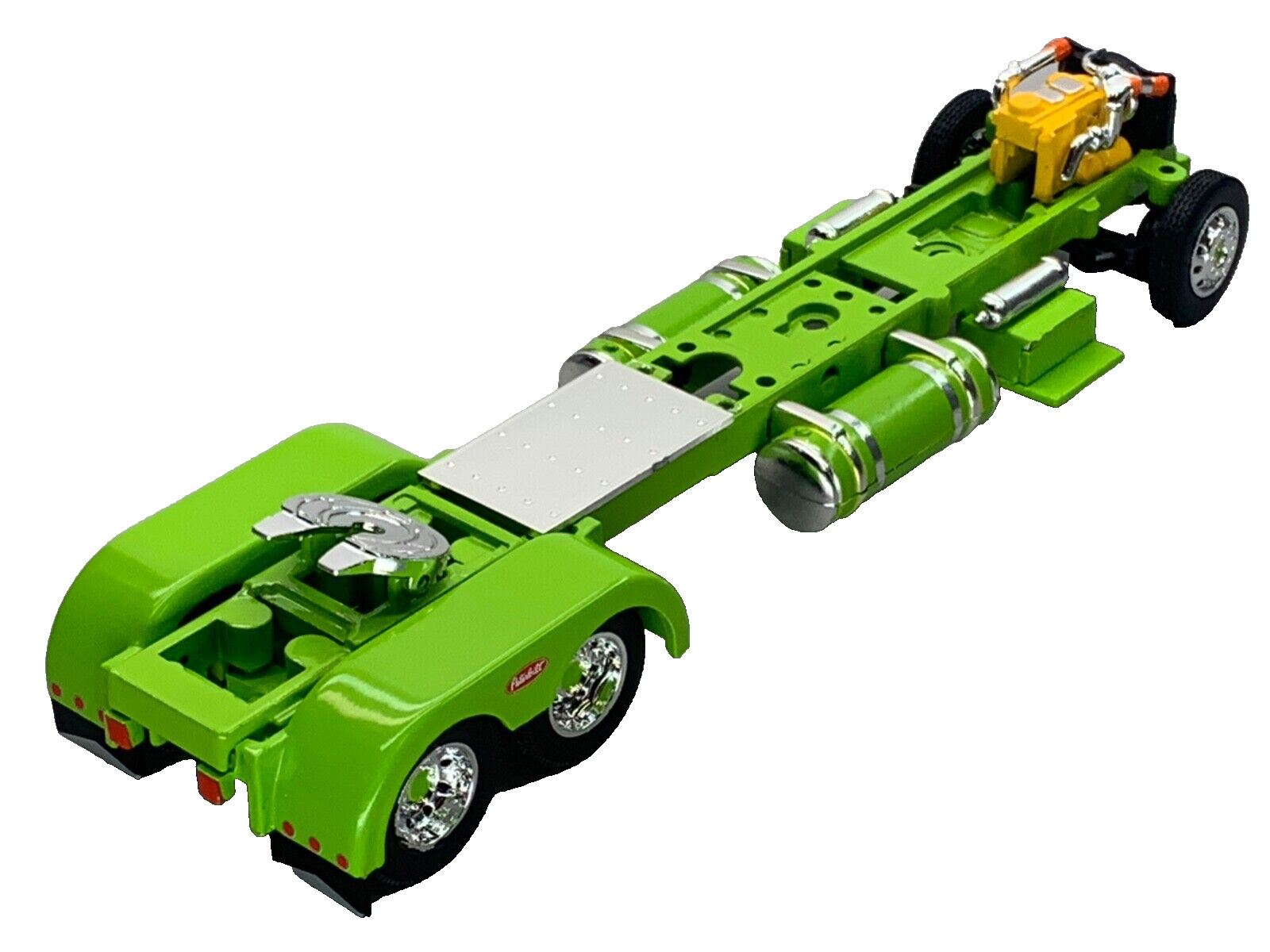 1/64 DCP PARTS LIME GREEN 300" PETERBILT 359/379/389  CHASSIS W/ WTI FENDERS