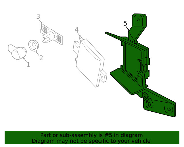 Genuine Blind Spot Detection System Warning Sensor Bracket 2GJ-907-455