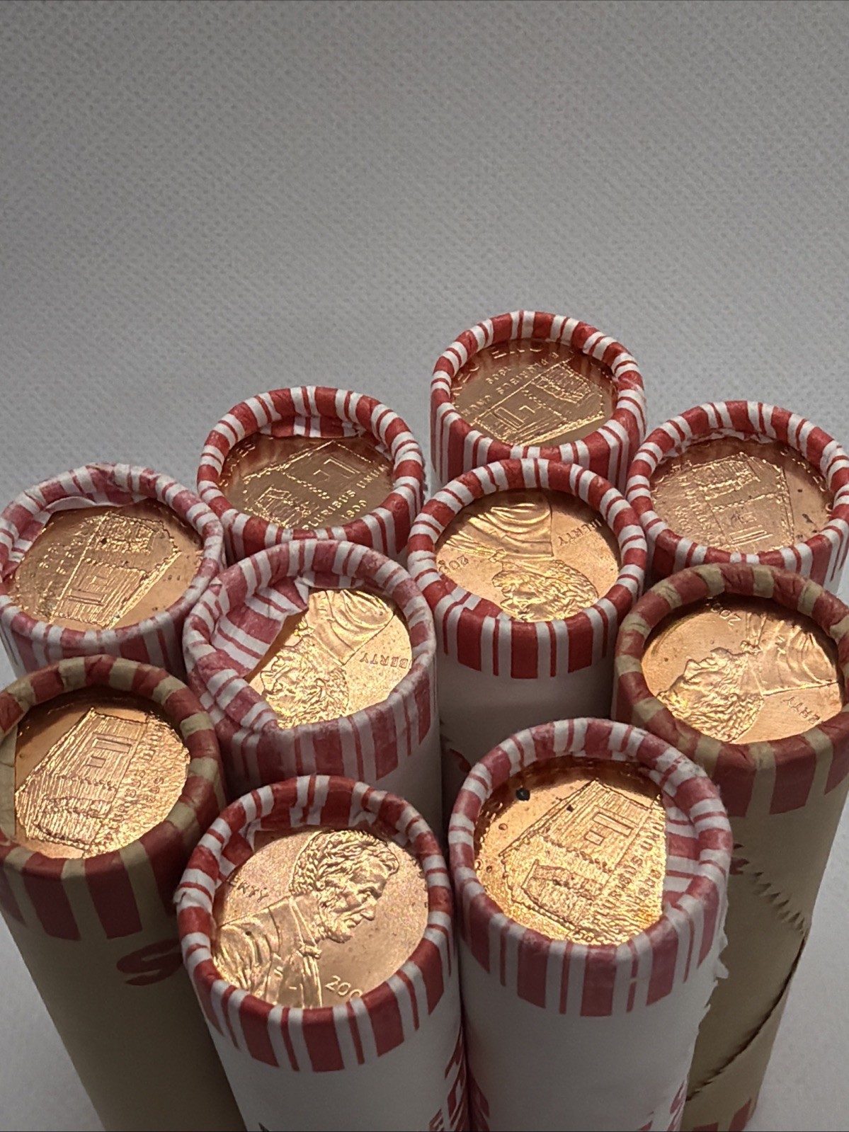 2009 D Log Cabin Ten Rolls See Description For Exact Info ESTATE SALE Unsearched