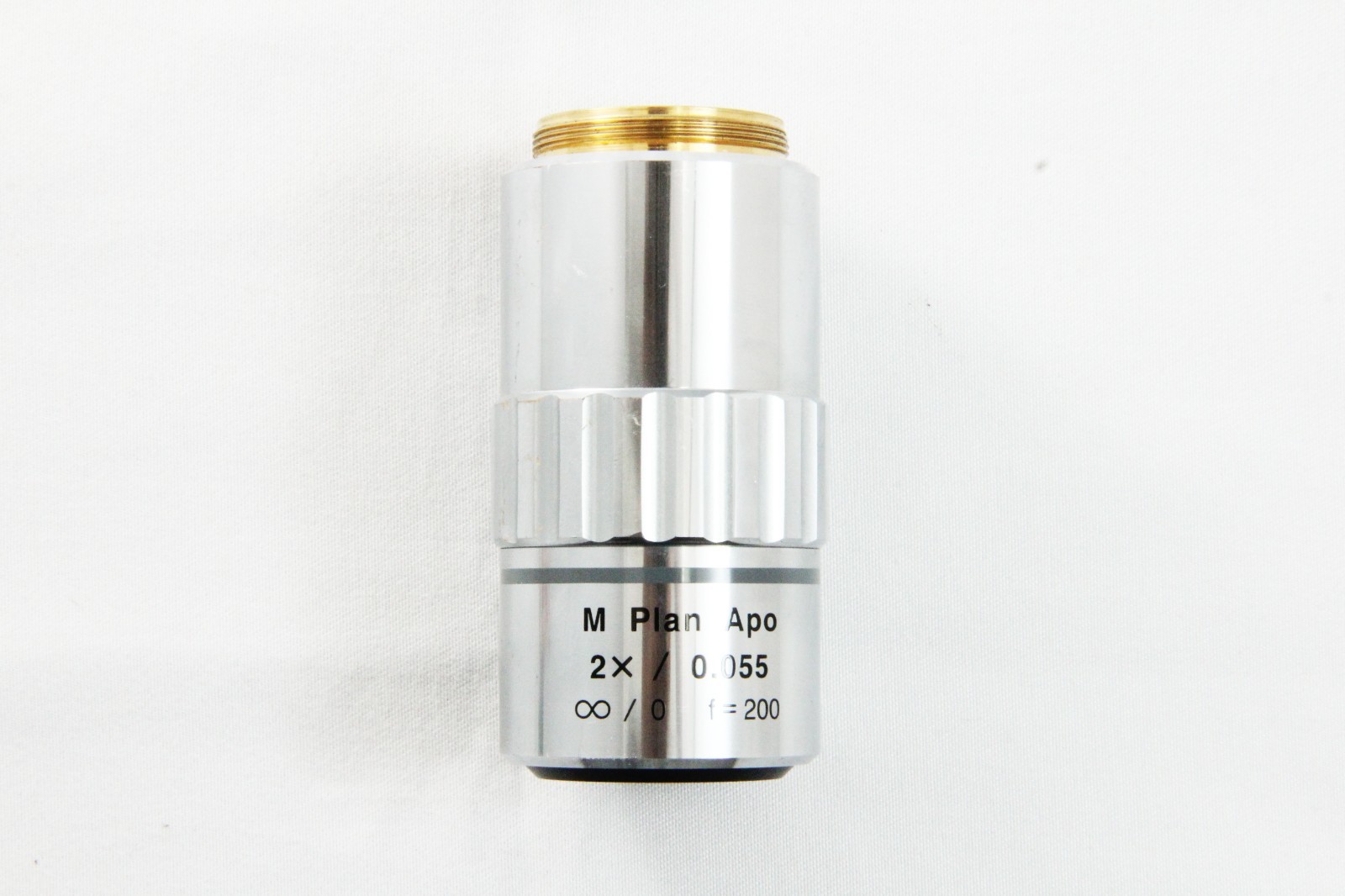 Mitutoyo M Plan Apo 2x 0.055 Infinity / 0 Microscope Objective Lens Tested #5752