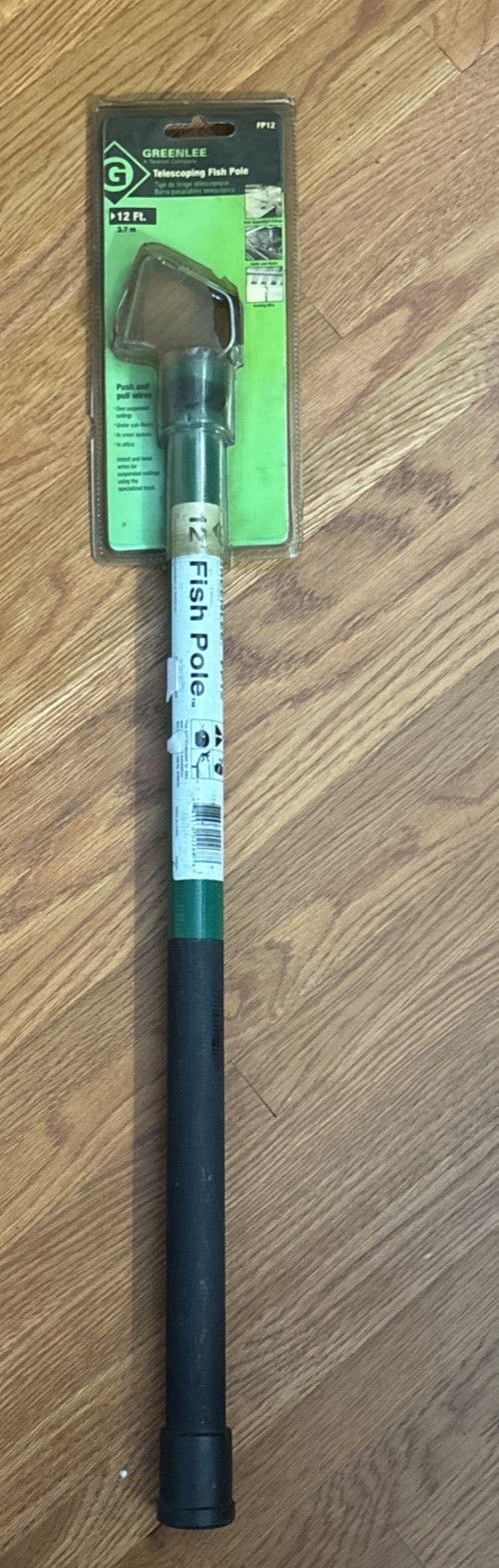 Greenlee Fp12 Telescoping wire pull Fish Stick 12 Ft Fiberglass NOS