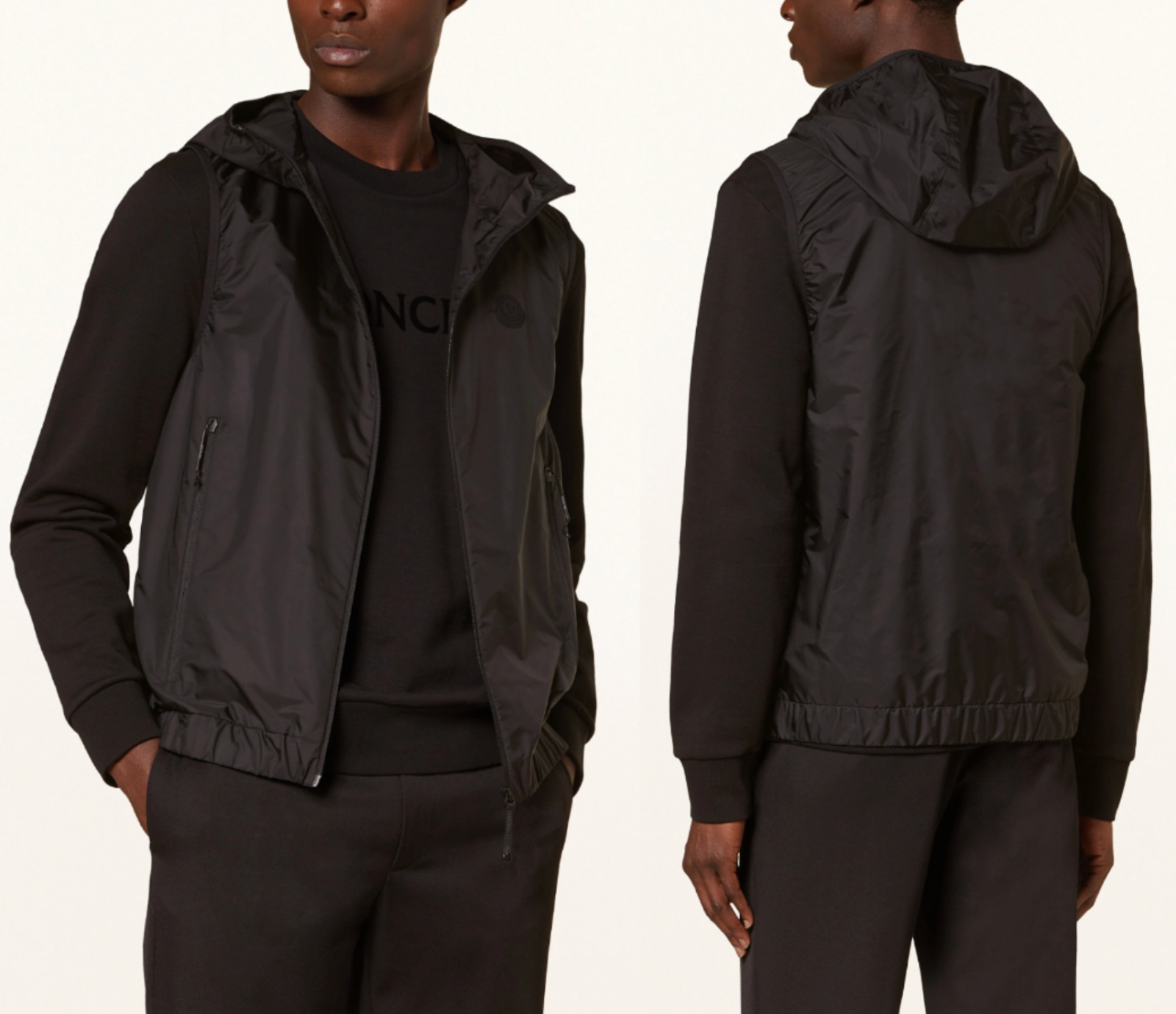 Moncler Vallese Vest Gilet Blouson Jacket Giubotto Rain Wind New L