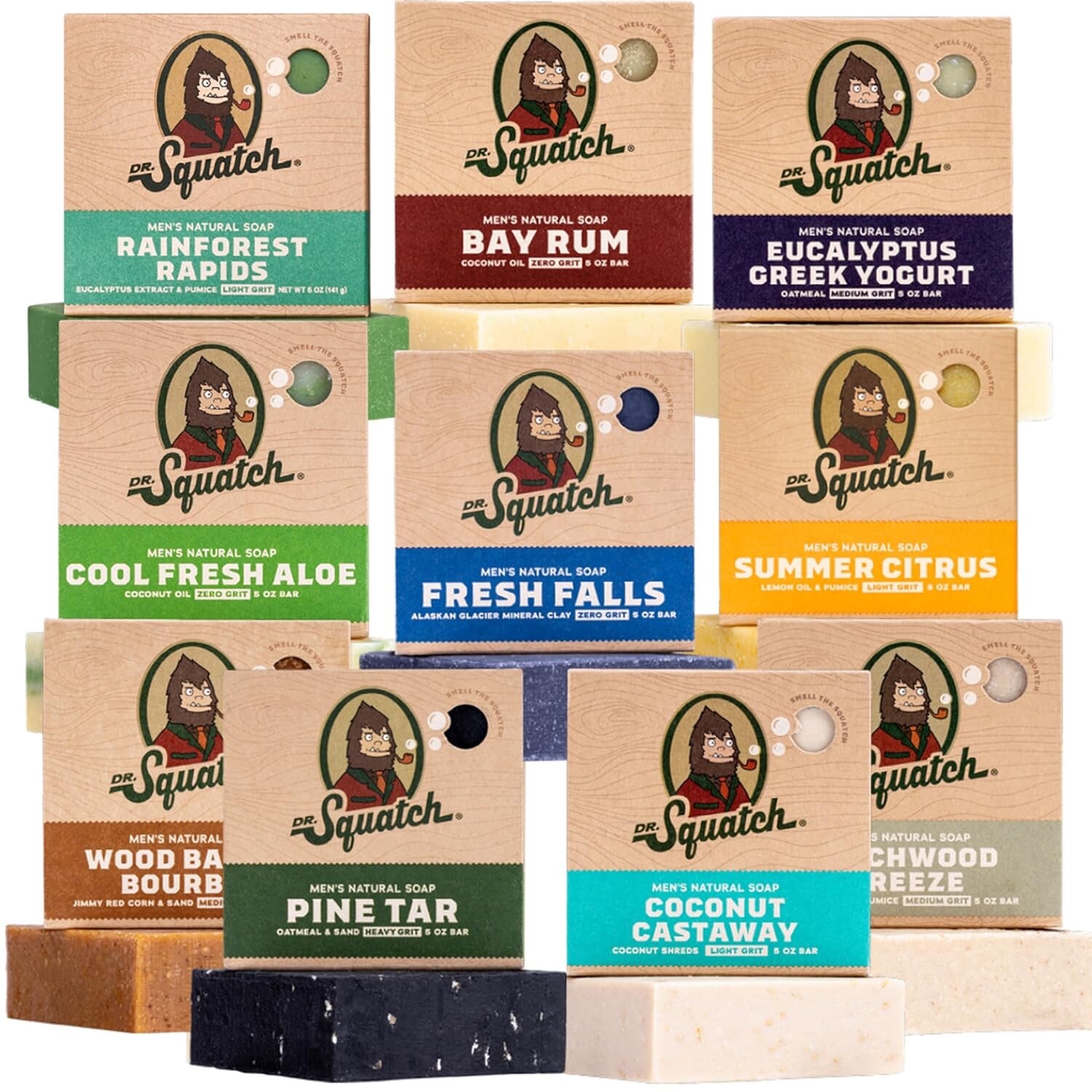 Dr. Squatch – Men's Naturally Scented Bar Soap MULTIPLE SCENTS