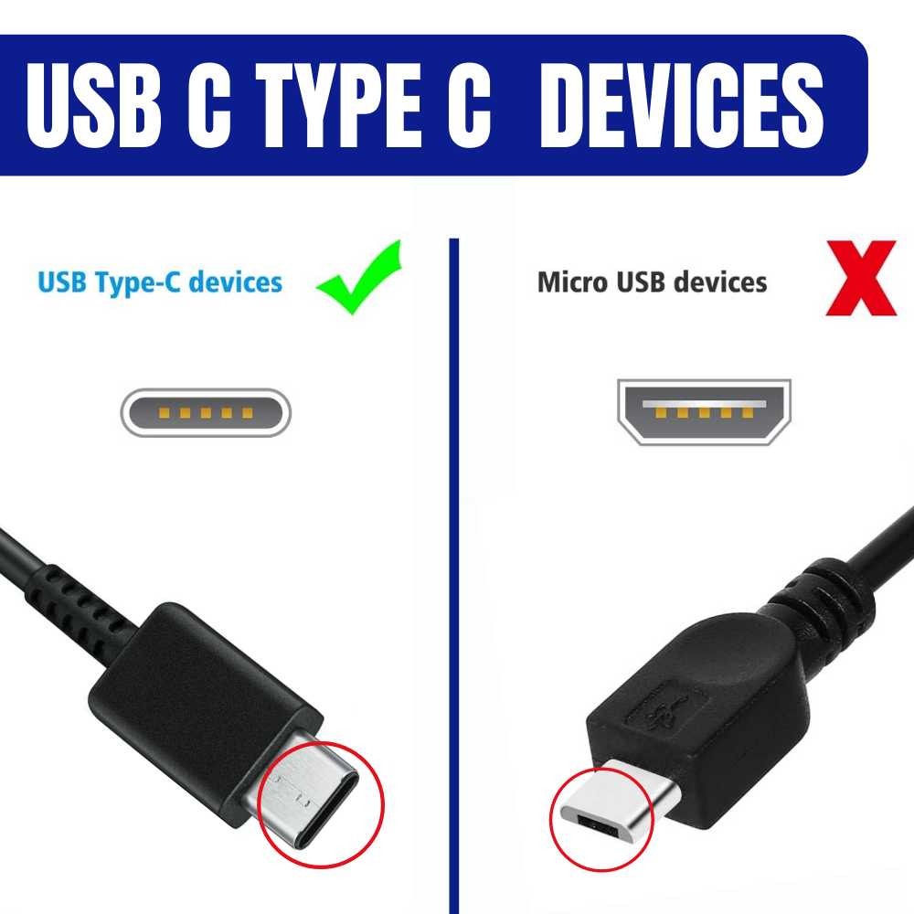 For Samsung Android Fast Wall Charge Power Adapter Type USB-C Charger Cable 4ft