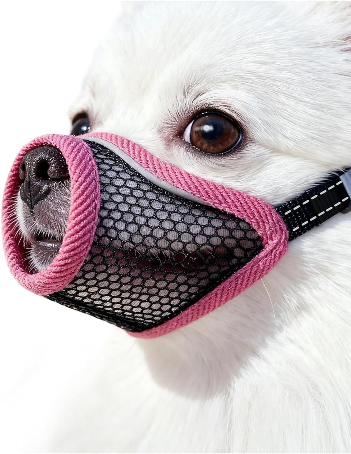 Dog Muzzle, Soft Mesh Muzzles for Small Dogs, Chihuahua Yorkie Pom, Short Snout