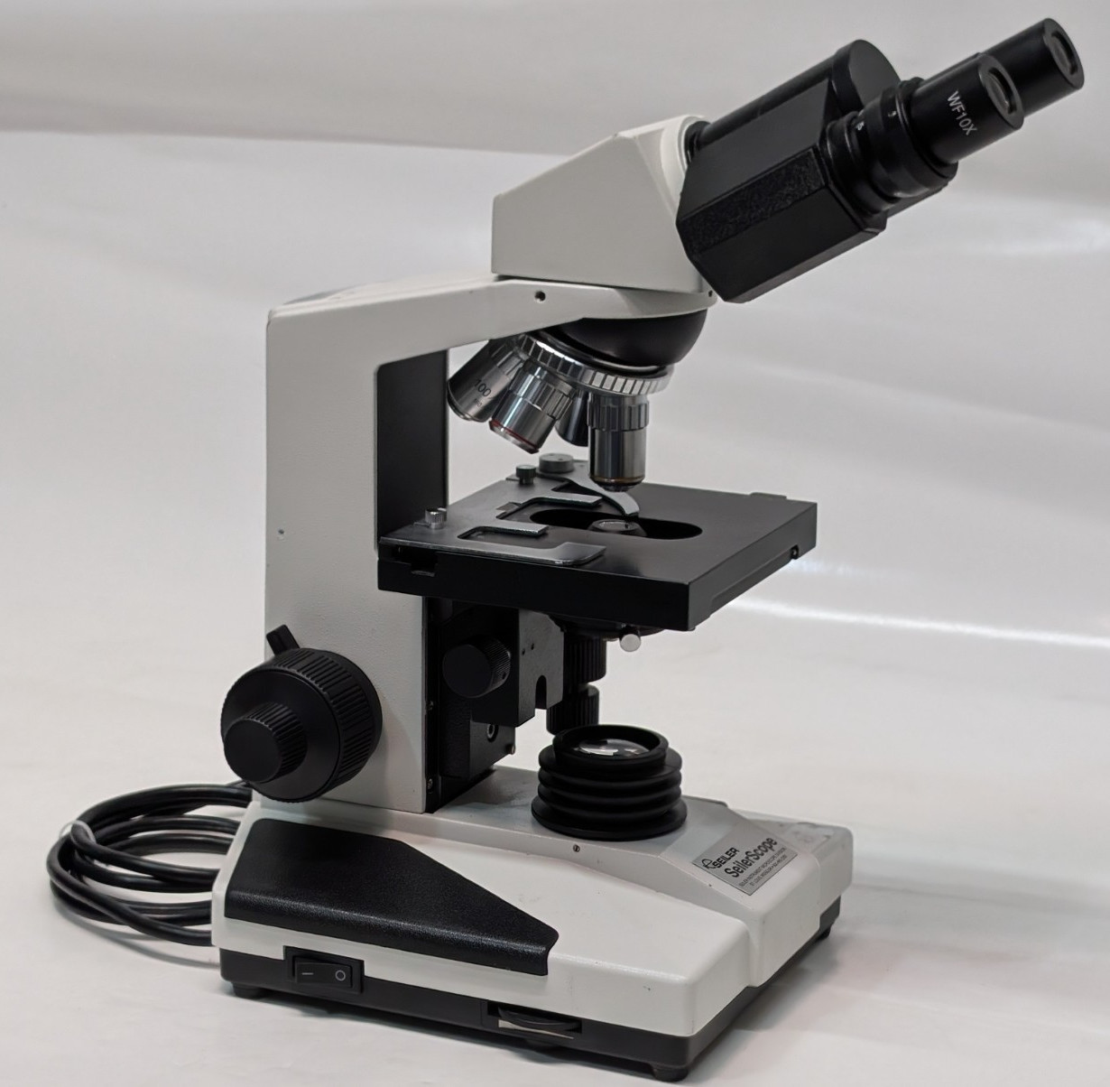 Seiler Instrument SeilerScope Binocular Mechanical Stage Lab Microscope, 110VAC