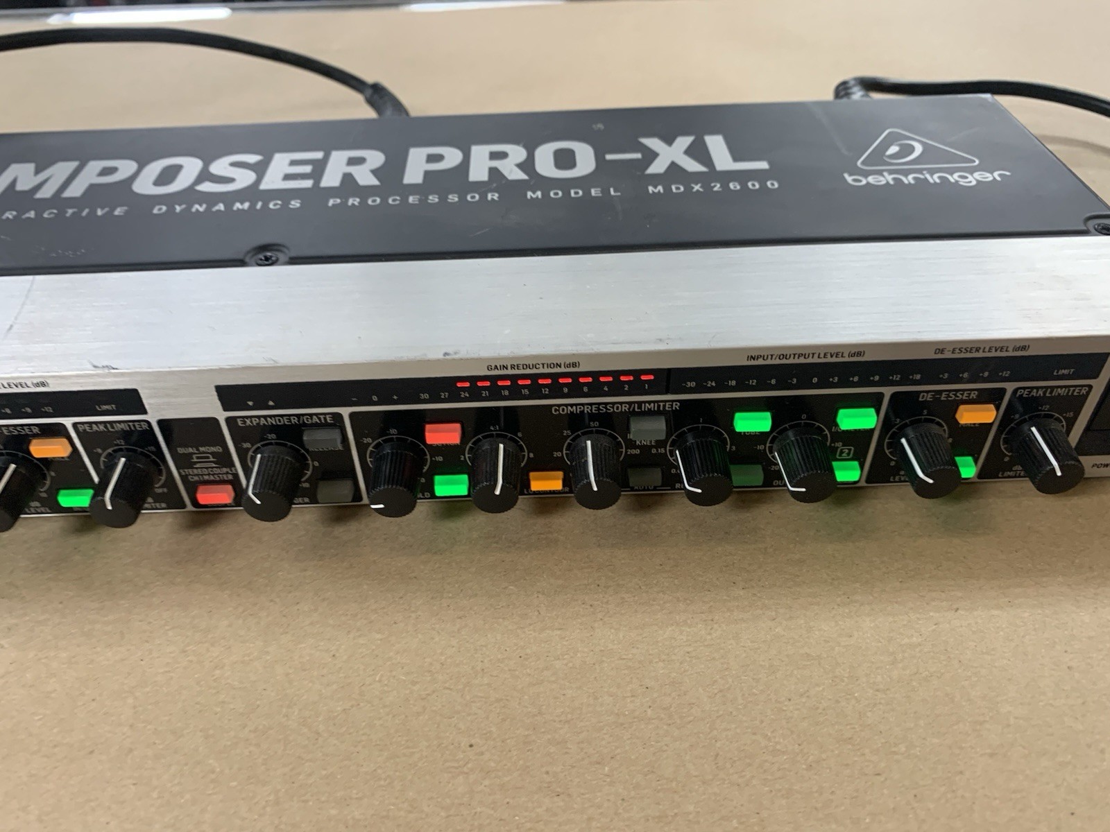 Behringer MDX2600 Audio Interactive Compressor Dynamics Processor Composer-XL