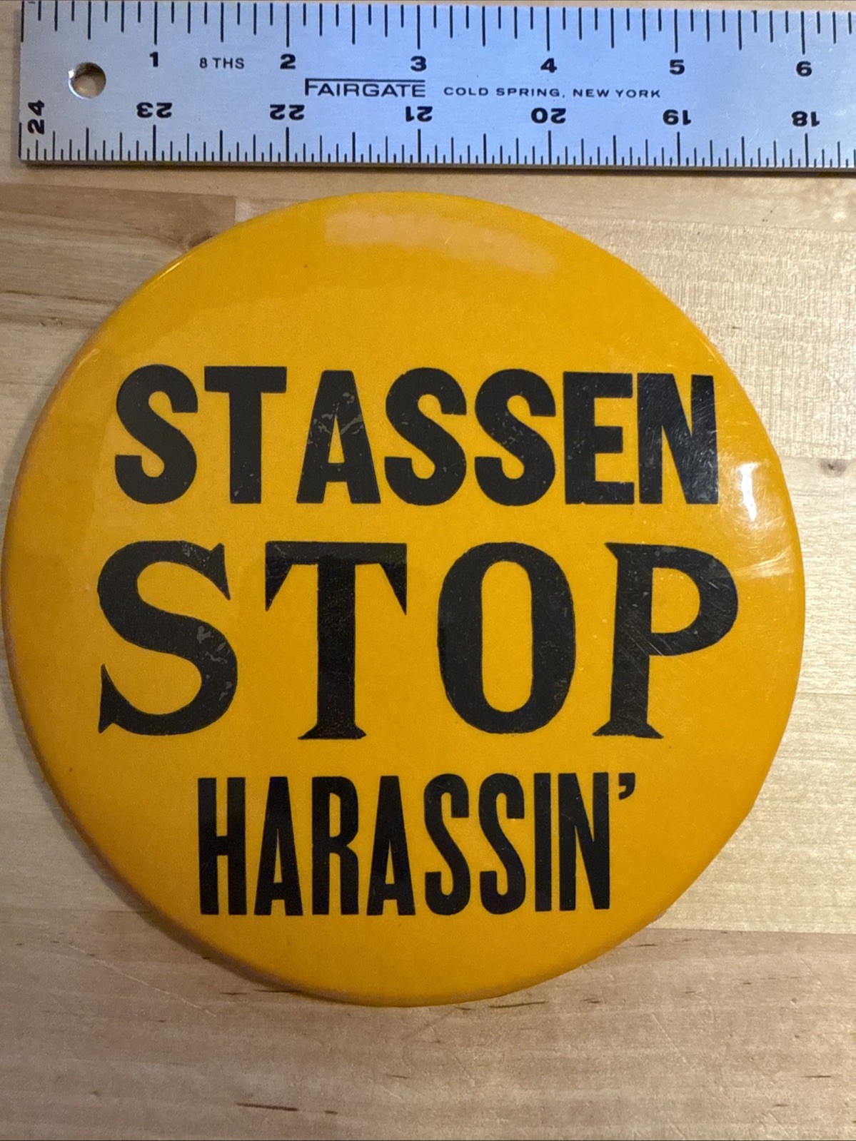 Anti Harold Stassen 1956 Button From Republican National Convention Nixon
