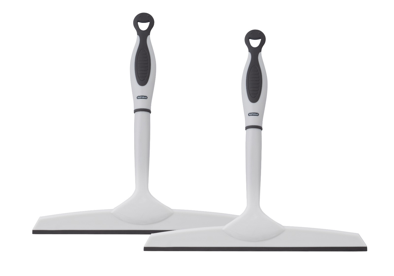 10" Grey Rubber Squeegee with Hanging Loop 2-Pack