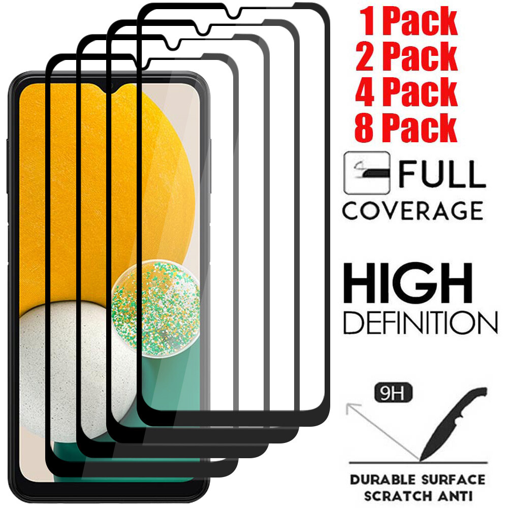For Samsung Galaxy A12 A13 A14 A03S Premium Full Tempered Glass Screen Protector