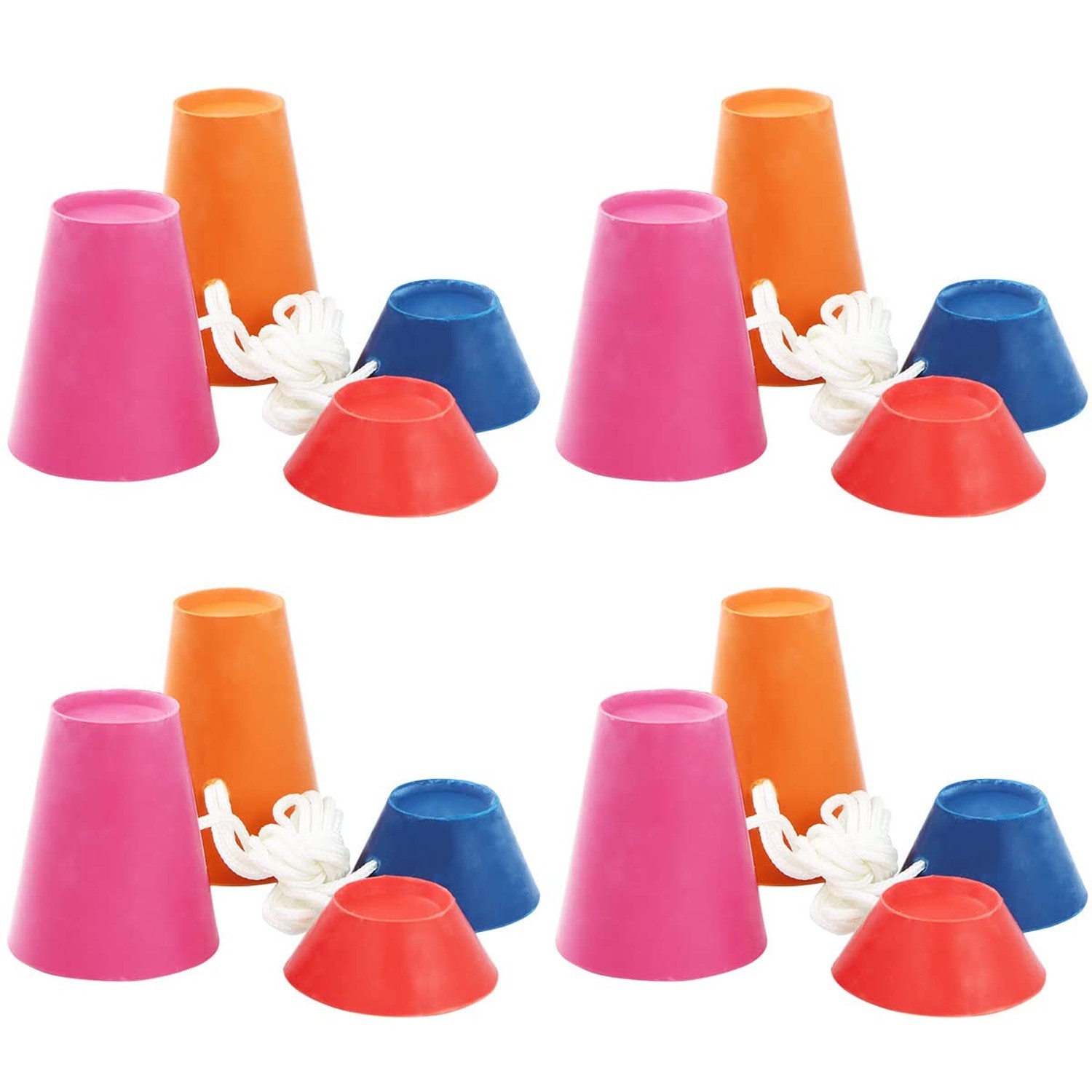 Rubber Winter Golf Tees Indoor Multi-Coloured with Different Heights -16 Pcs