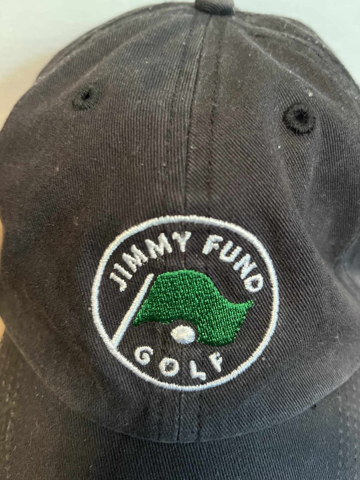 Jimmy Fund Golf Black Snapback Cap Hat Adjustable